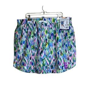 NWT! RBX stretch woven multi colour skort